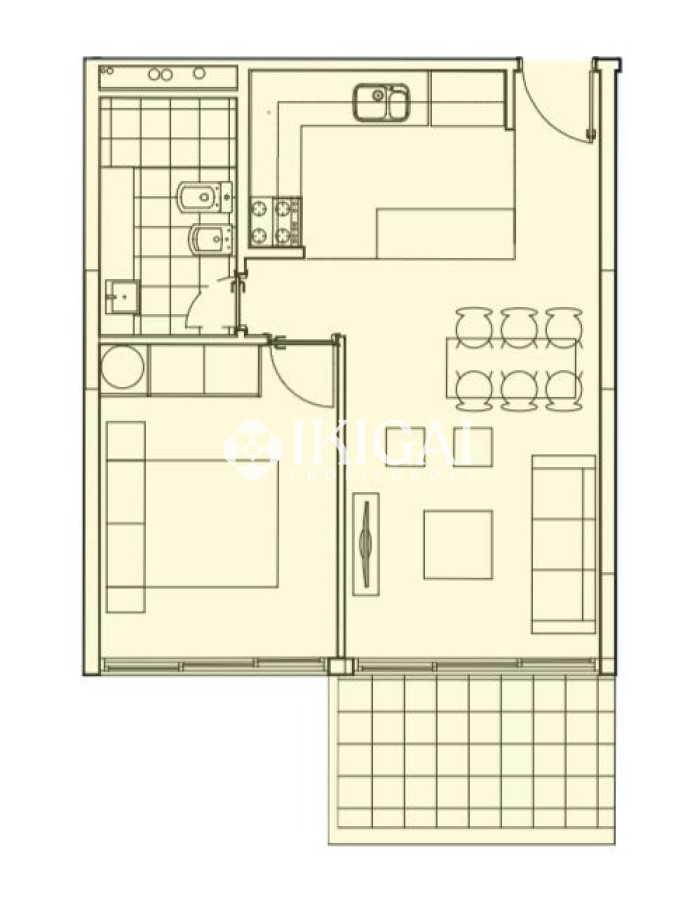 Apartamento ID.888 - VENTA DE APATAMENTO DE 1 DORMITORIO Y 1 BAÑOS A ESTRENAR, EDIFICIO VIEW II PUNTA DEL ESTE 
