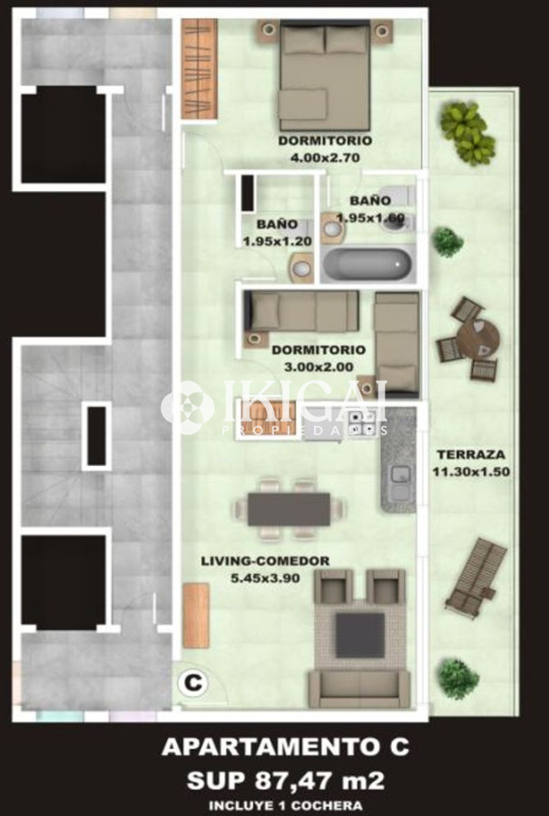 Apartamento ID.84 - VENTA APARTAMENTO 2 DORMITORIOS 2 BAÑOS 1 SUITE AIDY GRILL PUNTA DEL ESTE