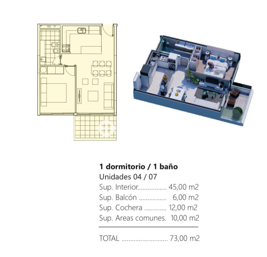 Apartamento ID.888 - VENTA DE APATAMENTO DE 1 DORMITORIO Y 1 BAÑOS A ESTRENAR, EDIFICIO VIEW II PUNTA DEL ESTE 