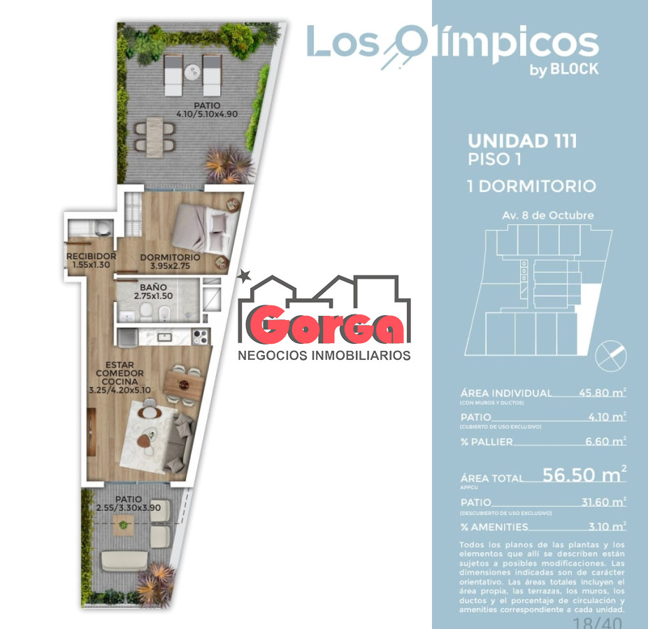 Apartamento ID.466 - Edificio Los Olímpicos, unidades de 1 dormitorio 