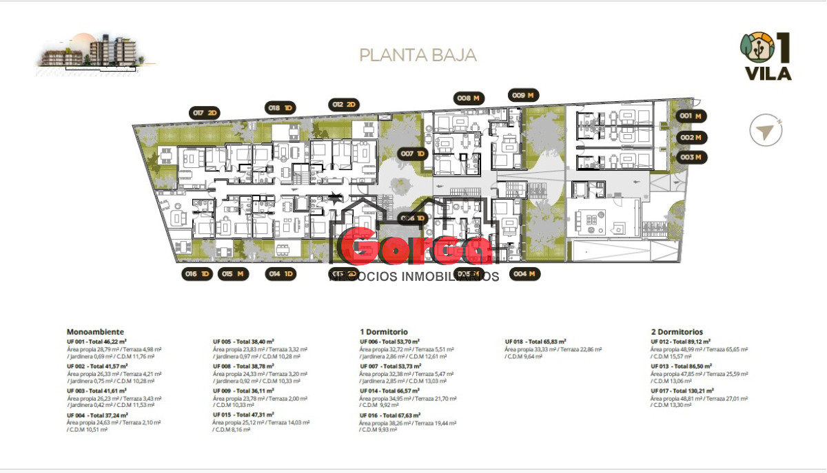 Apartamento ID.471 - Apartamento de 1 dormitorio con terraza en planta baja
