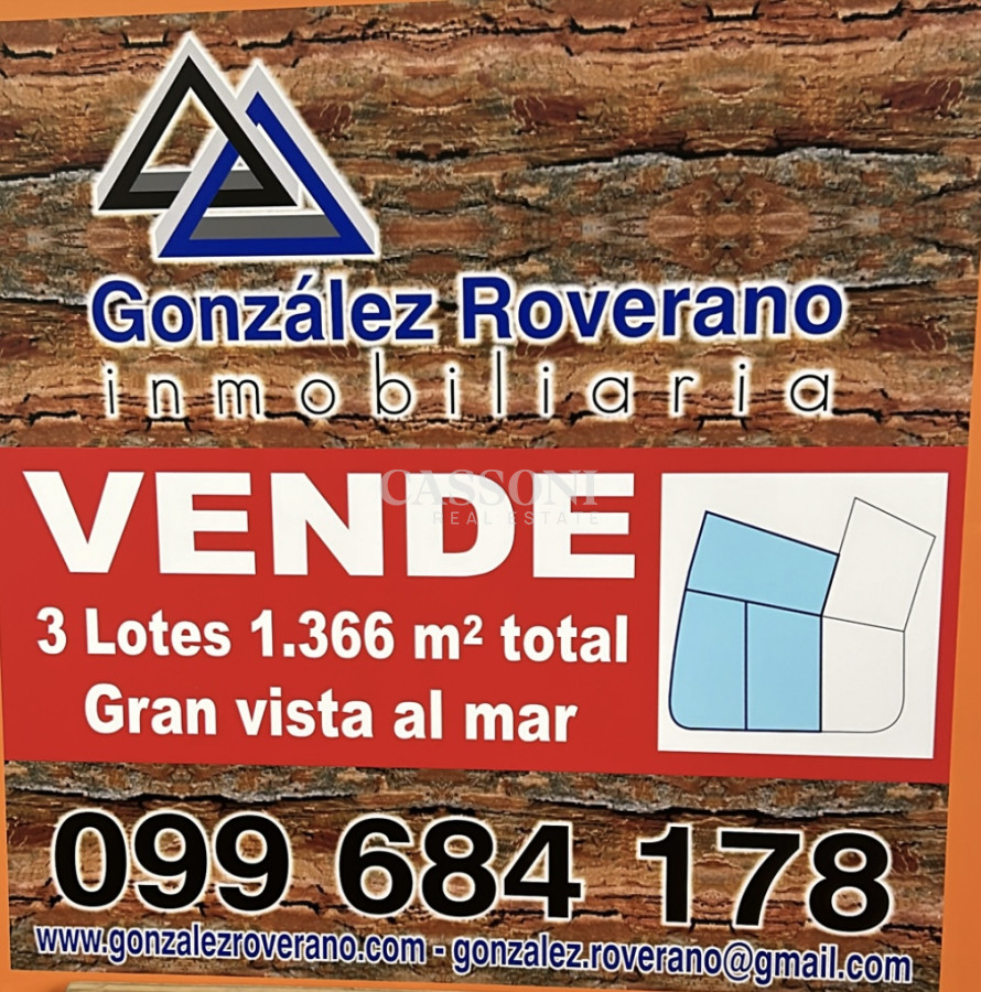 Terreno ID.2720 - Vendemos Terrenos (3) de 1366 M2 a 100 mts de la playa de Ocean Park
