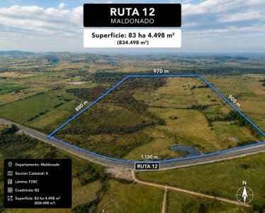 SE VENDE CHACRA EN RUTA 12 PUEBLO EDEN 