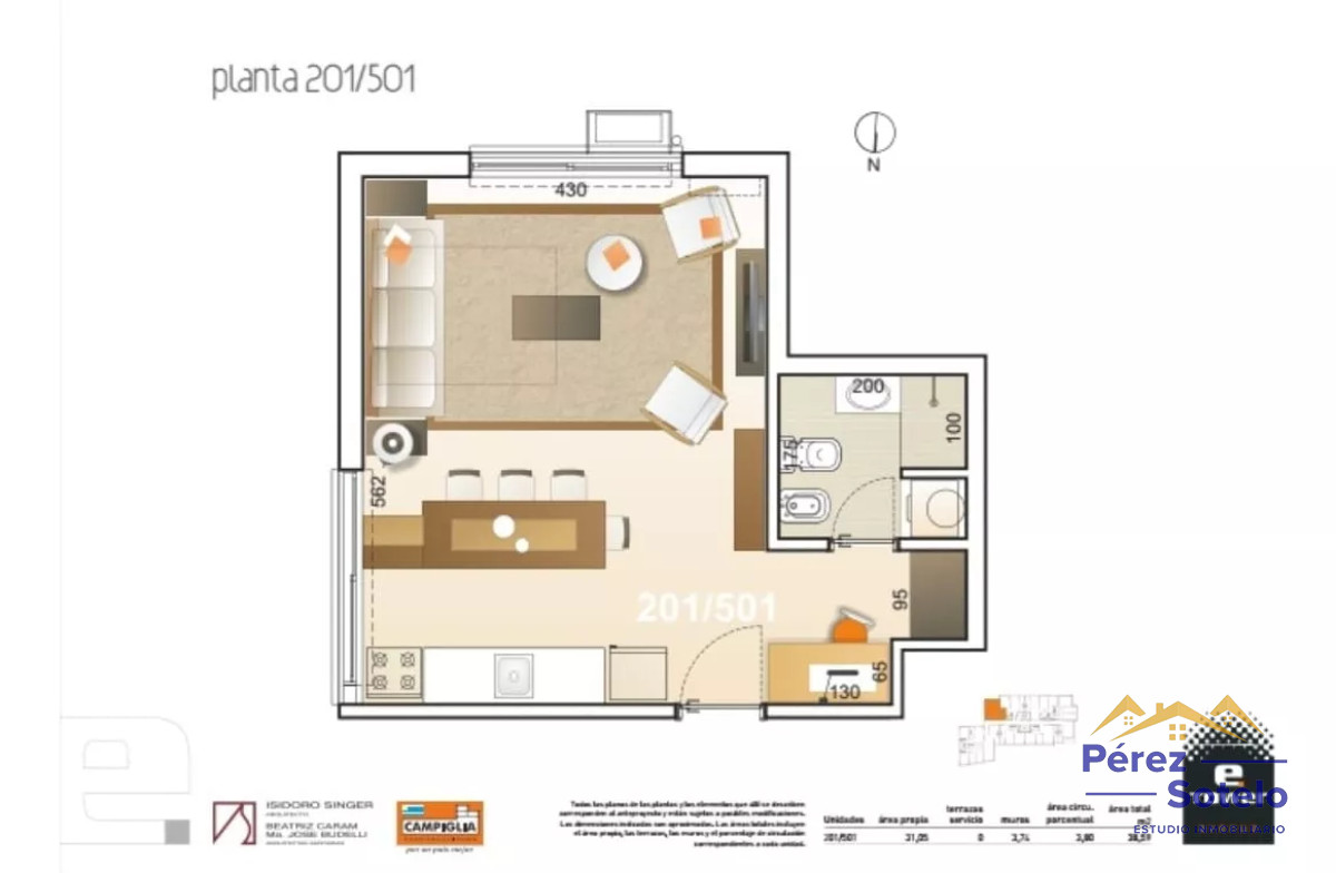 Apartamento ID.684 - Alquilo monoambiente semiamueblado. Malvin