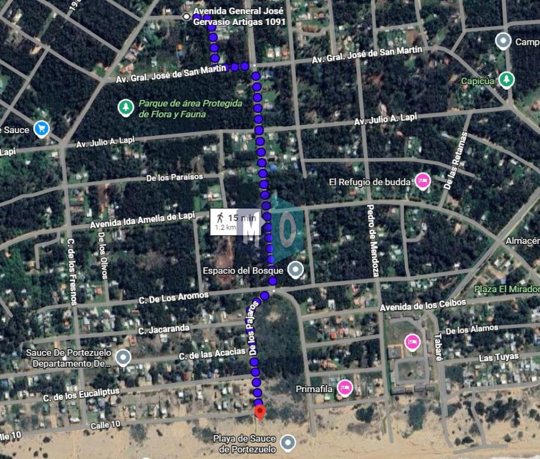 Terreno ID.1209 - Venta de terreno de 1000 m2 con mejoras en Sauce de Portezuelo