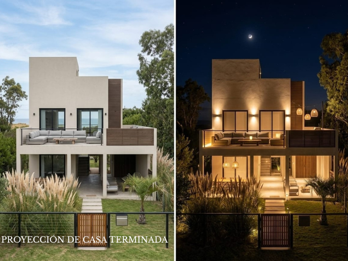 Lote en Santa Mónica con casa a terminar