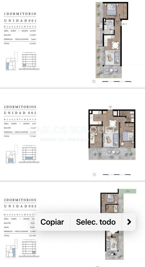 Apartamento ID.1152 - Venta SEE MANSA ultima unidda espectacular de 1 dormitorio