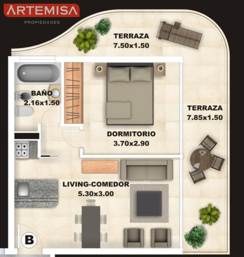 Apartamento ID.819 - Venta unidades de 1, 2  y 3 dormitorios en Sol y Luna 2