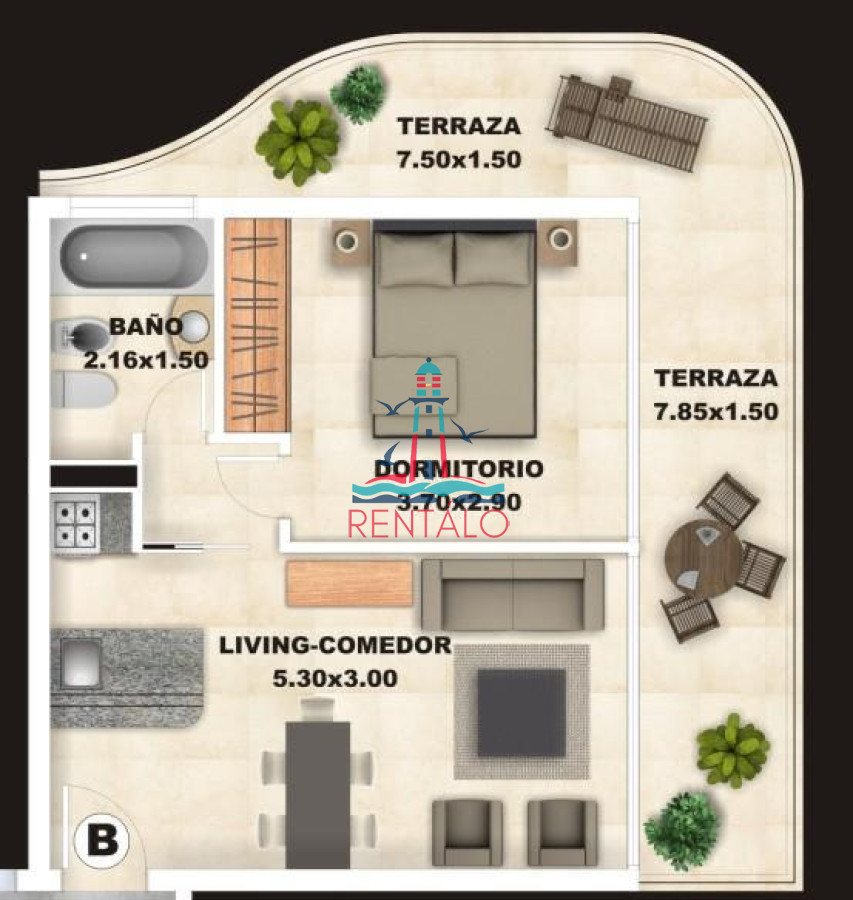 Apartamento ID.265 - Venta unidades de 1, 2  y 3 dormitorios en Sol y Luna 2