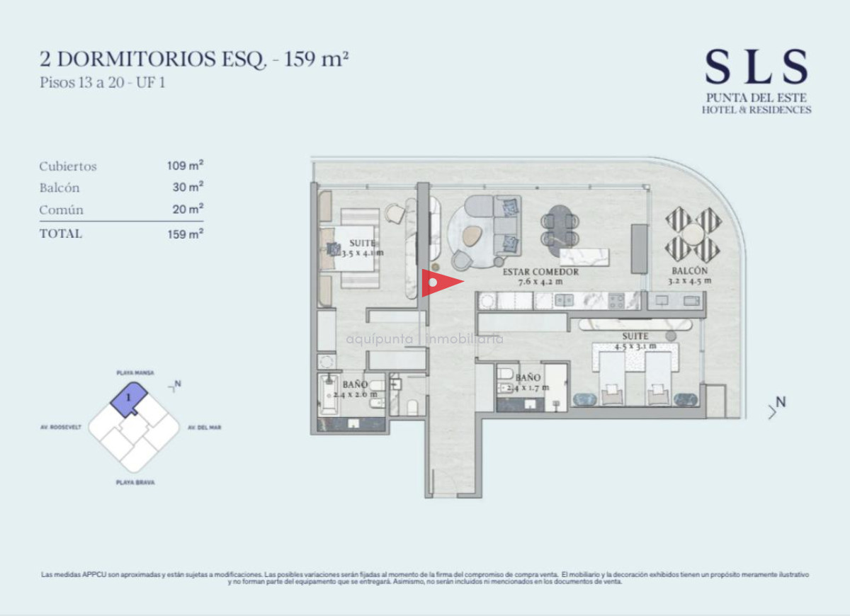 Apartamento ID.44 - VENTA DE UNIDAD EN EL MEJOR PUNTO DE PUNTA DEL ESTE