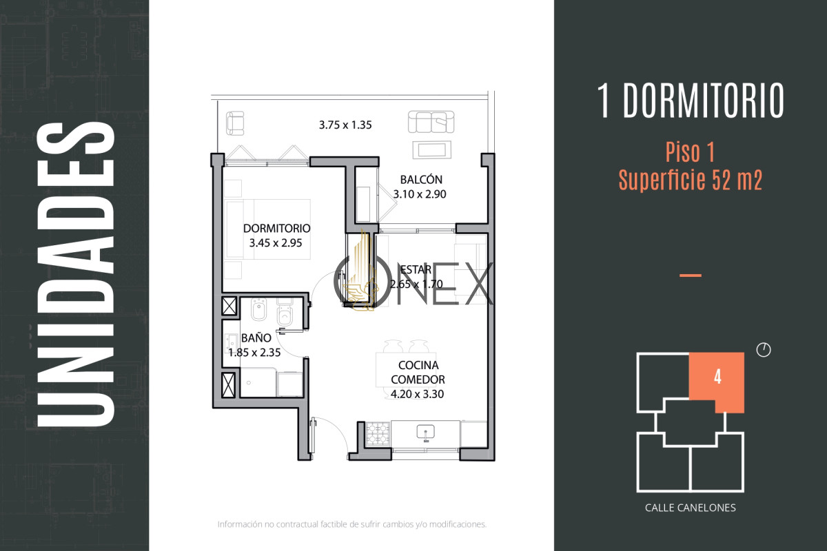 Apartamento ID.2906 - Venta Apartamento 1 Dormitorio en Construcción en Palermo Soho