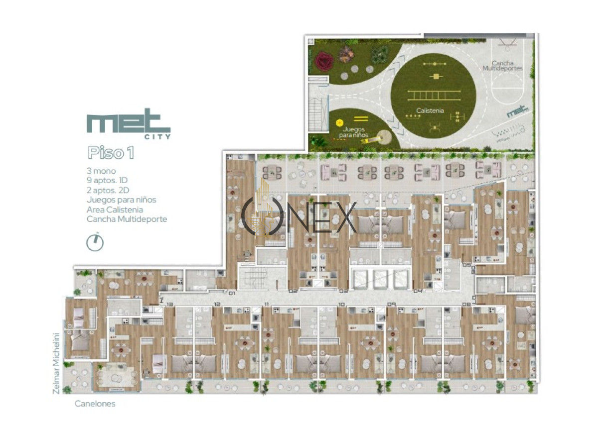 Apartamento ID.2372 - Al frente Apto. de 2 Dormitorios con 2 balcones en el centro de MVD