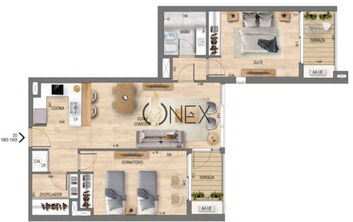 Apartamento ID.2801 - APARTAMETNO 2 DORMITORIO A ESTRENAR