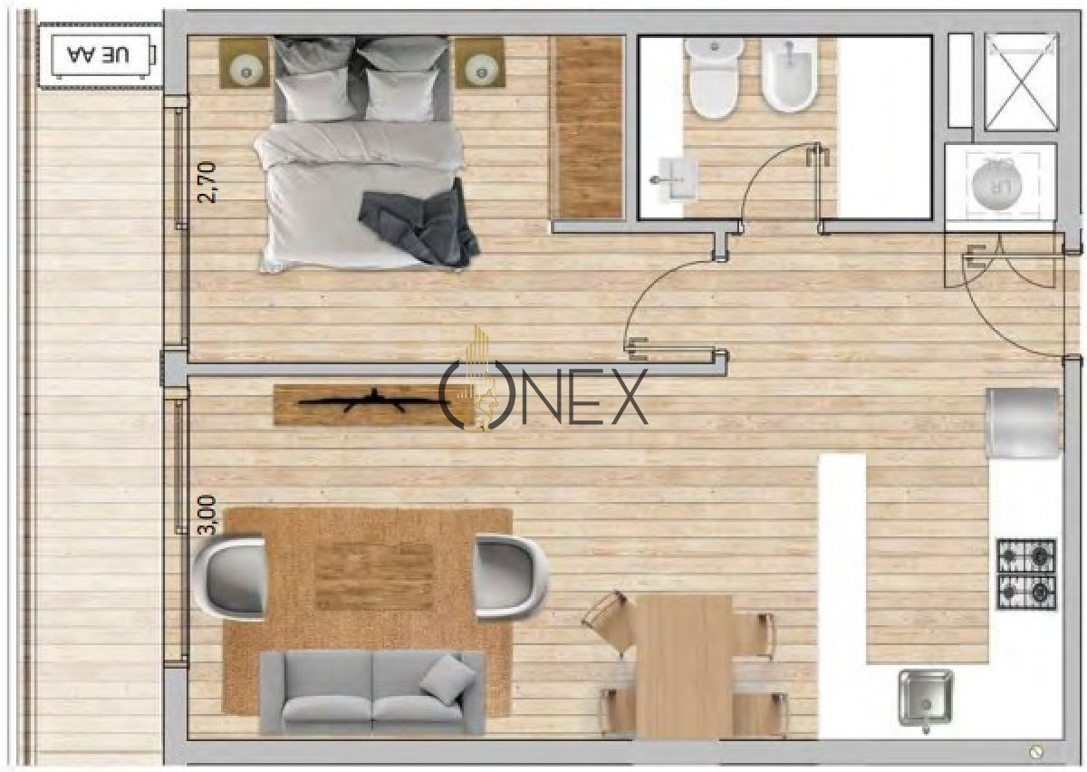 Apartamento ID.2755 - Apartamento de 1 dormitorio a estrenar