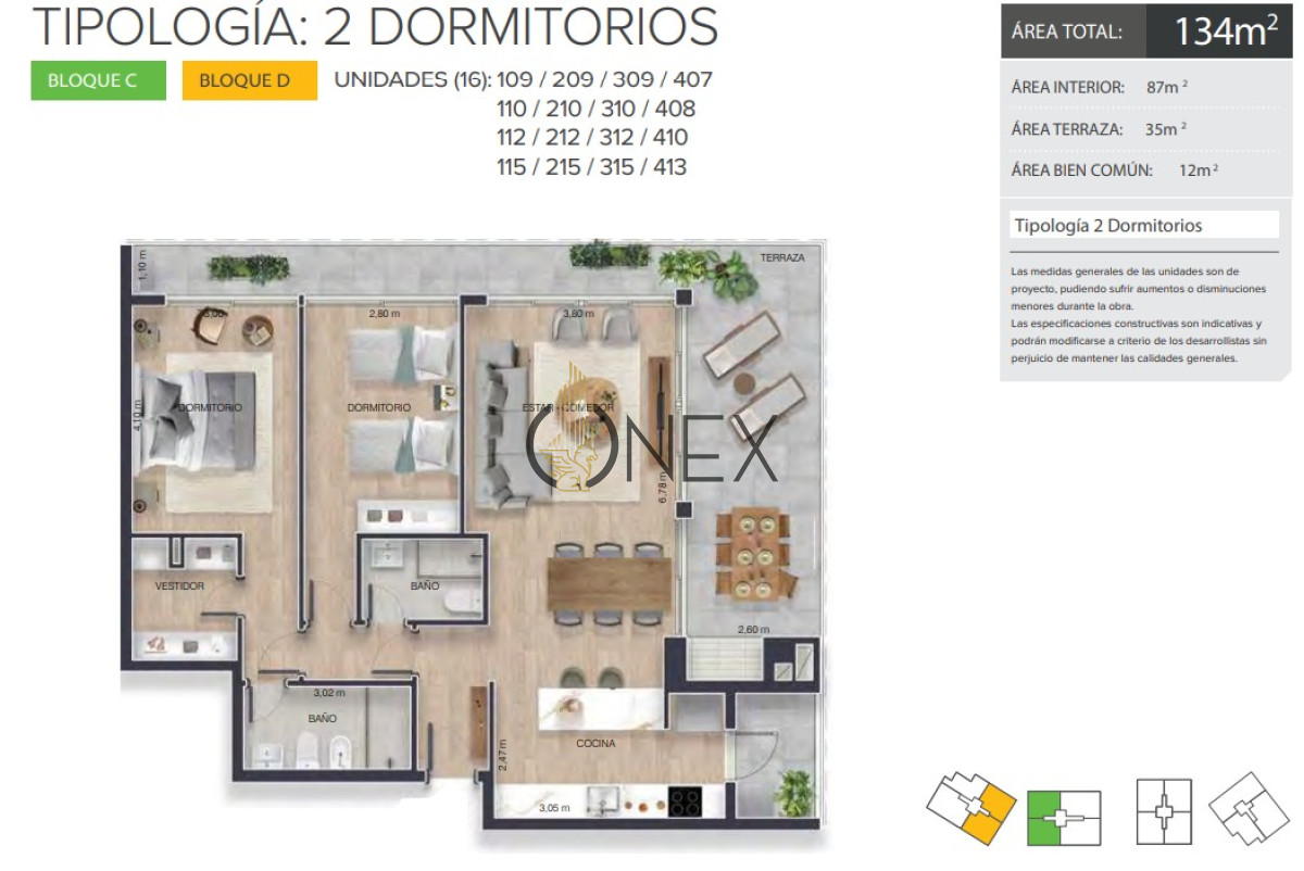 Apartamento ID.2757 - VENTA Apartamento de 2 y 3 dormitorio a estrenar