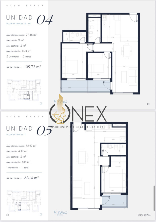 Apartamento ID.3625 - Venta en obra View BRAVA respaldo y solidez a la hora de elegir 