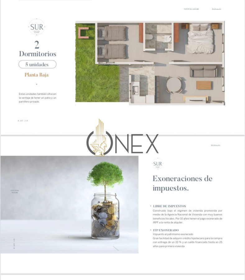 Apartamento ID.2480 - Venta en pozo espectacular desarrollo de apartamentos en Maldonado por ANV beneficios fiscales