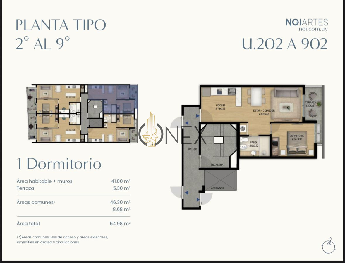 Apartamento ID.2866 - UNIDAD EN VENTA EN NOI ARTES MONTEVIDEO
