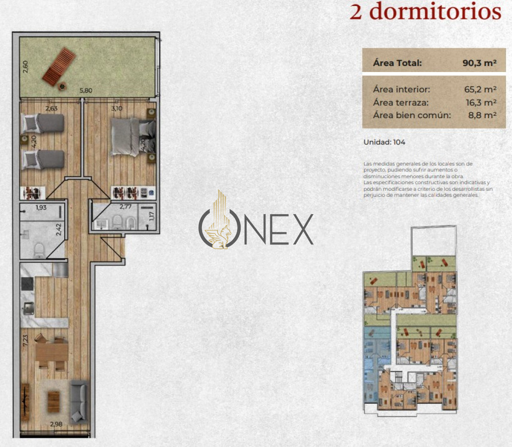 Apartamento ID.2764 - APARTAMETNO 2 DORMITORIO A ESTRENAR 