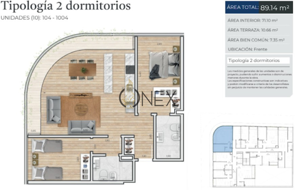 Apartamento ID.2799 - APARTAMETNO 2 DORMITORIO A ESTRENAR
