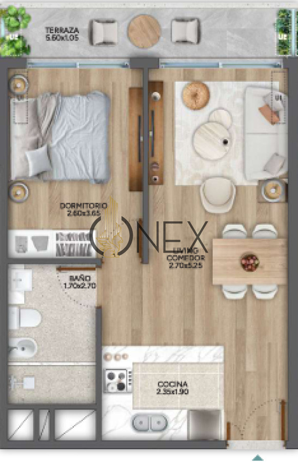 Apartamento ID.2189 - Venta Apartamento 1 Dormitorio Parque Rodo 