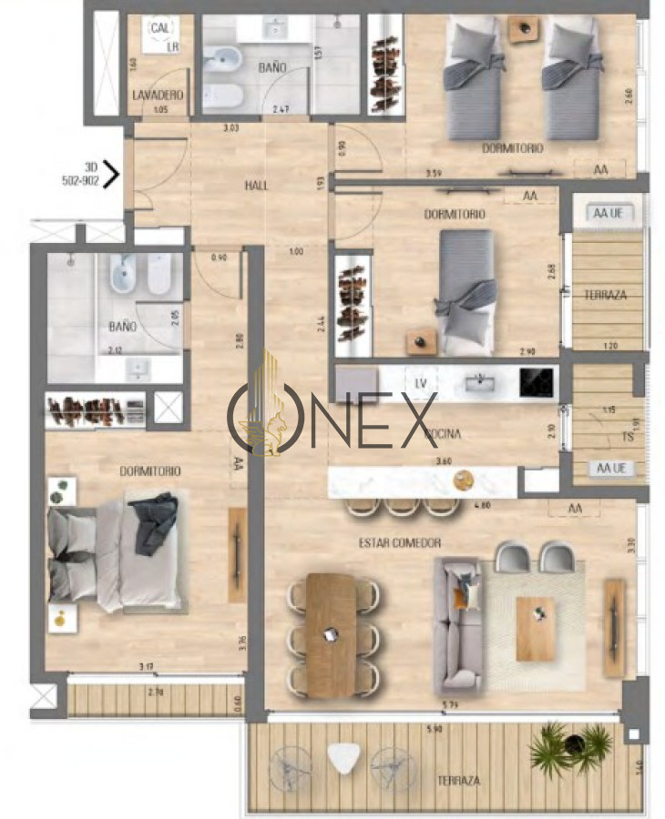 Apartamento ID.2802 - APARTAMETNO 3 DORMITORIO A ESTRENAR