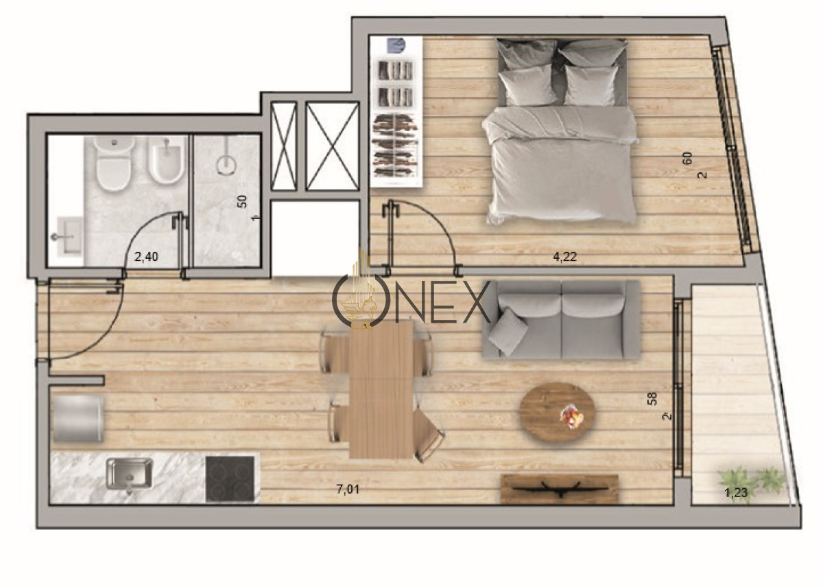 Apartamento ID.2746 - Apartamento de 1 dormitorio a estrenar