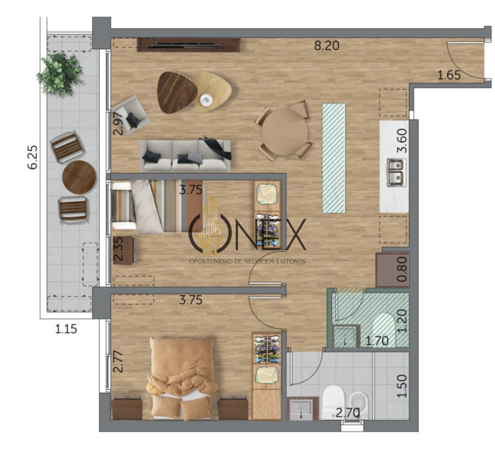 Apartamento ID.3405 - Apartamento en Ciudad de la Costa, Barra de Carrasco