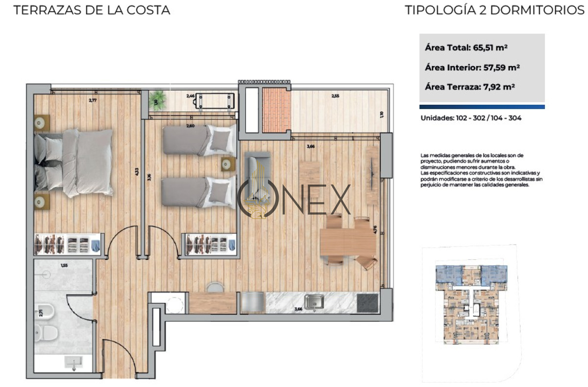 Apartamento ID.2772 - VENTA Apartamento de 2 dormitorio a estrenar