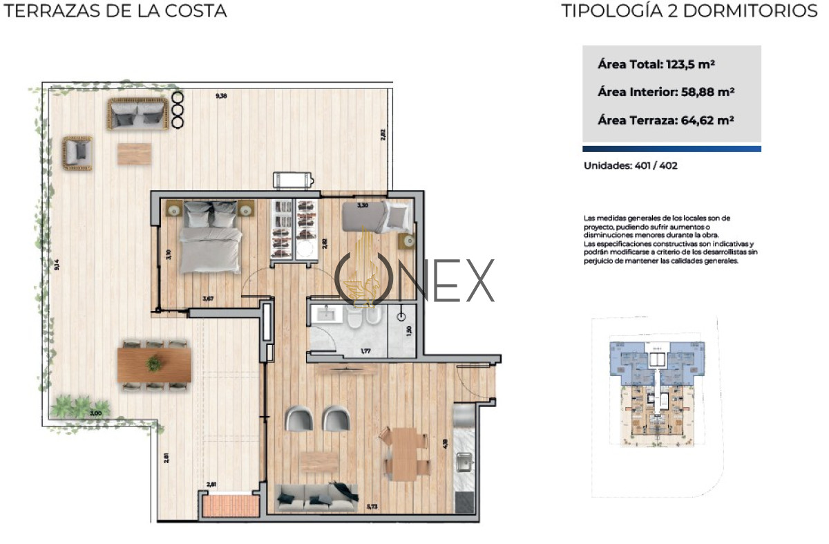 Apartamento ID.2772 - VENTA Apartamento de 2 dormitorio a estrenar
