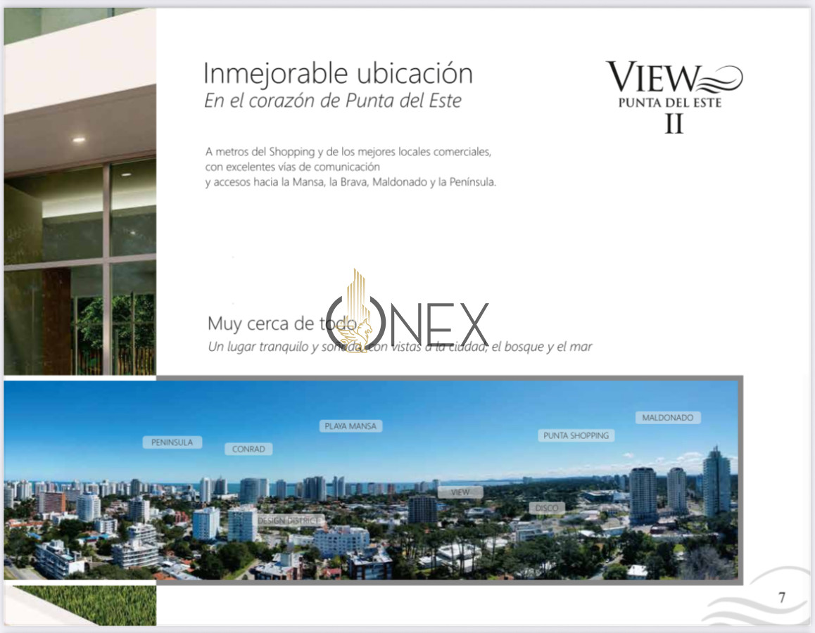 Apartamento ID.2506 - VIEW II, Punta del Este. VENTA 1 DORM. con GARAGE a ESTRENAR