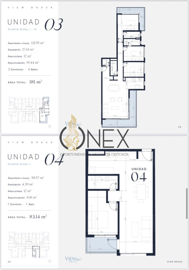 Apartamento ID.3625 - Venta en obra View BRAVA respaldo y solidez a la hora de elegir 
