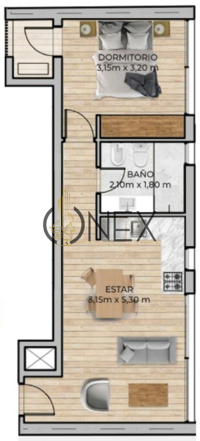 Apartamento ID.2775 - Apartamento en Montevideo, Centro Montevideo