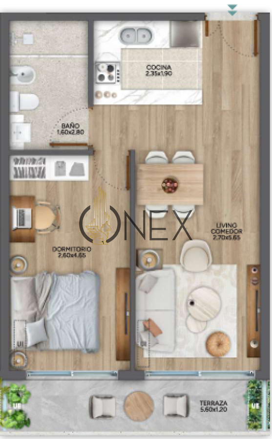 Apartamento ID.2188 - Venta Apartamento 1 Dormitorio Parque 