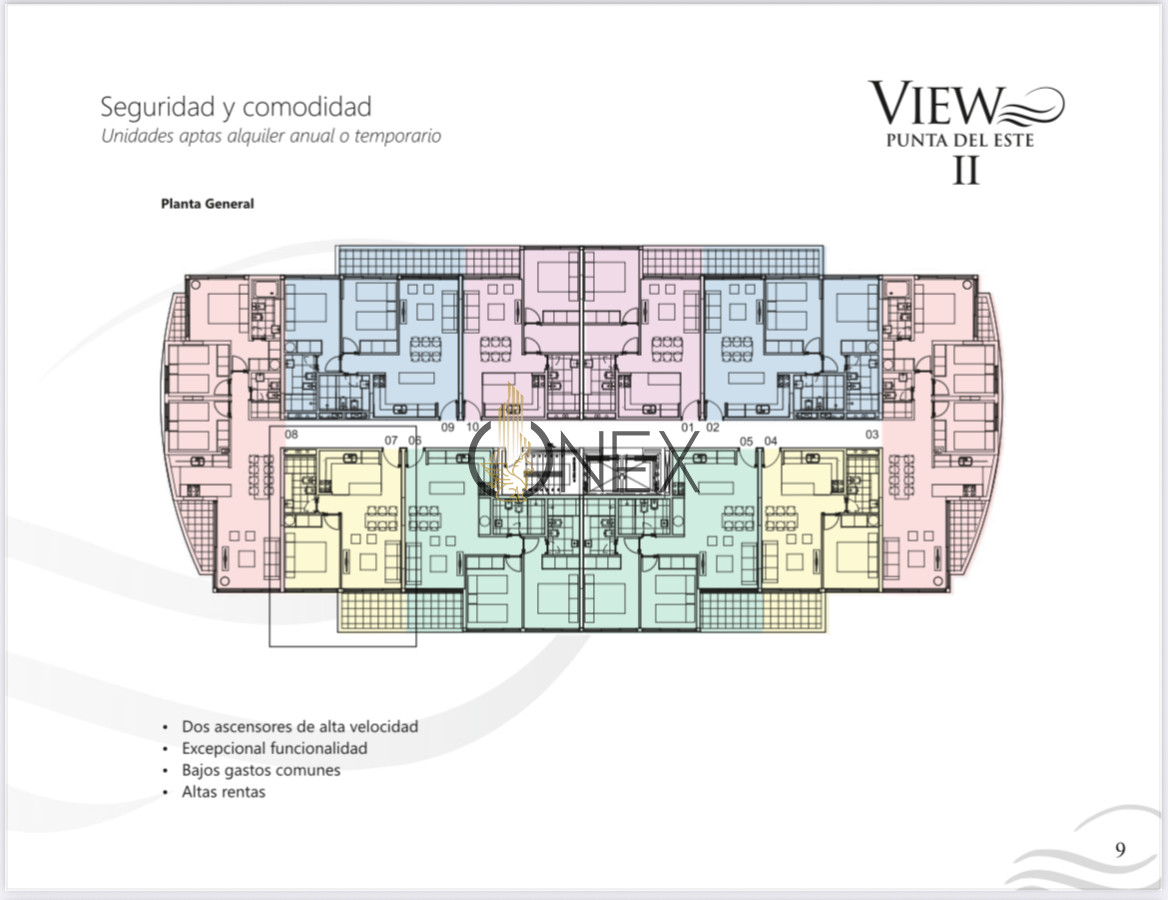 Apartamento ID.2506 - VIEW II, Punta del Este. VENTA 1 DORM. con GARAGE a ESTRENAR