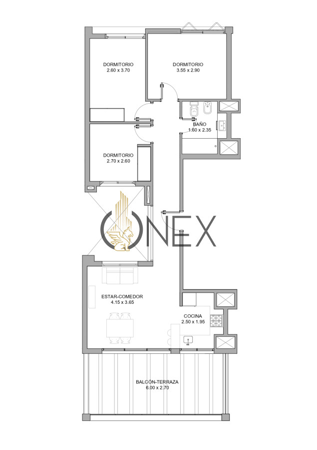Apartamento ID.2907 - Venta Apartamento 3 Dormitorios en Construcción en Palermo Soho!