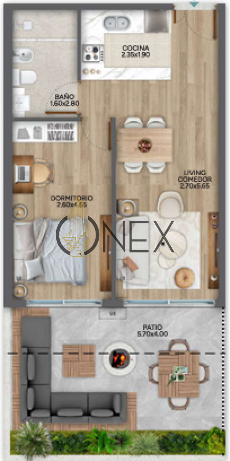 Apartamento ID.2187 - Venta Apartamento 1 Dormitorio Parque Rodo 
