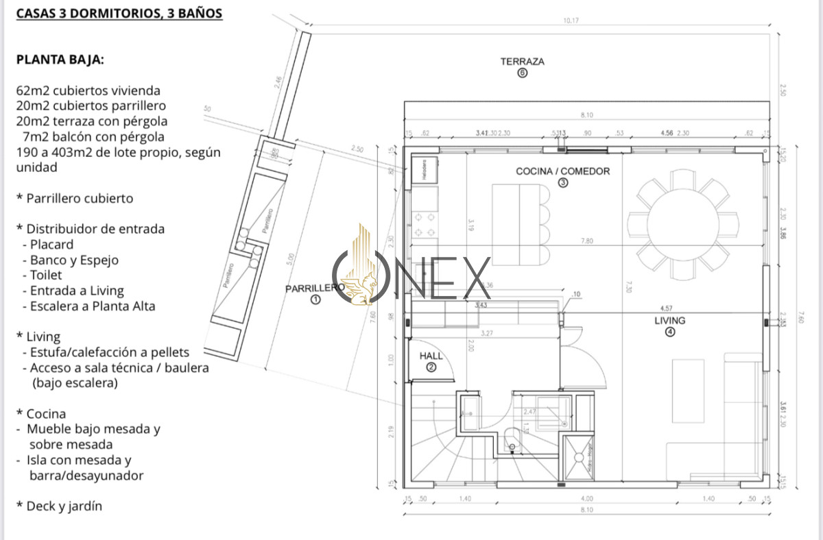 Casa ID.3186 - VENTA CASAS A ESTRENAR EN LA BARRA, 3 DORMITORIOS Y PARRILLERO. IDEAL VIVIENDA O INVERSIÓN