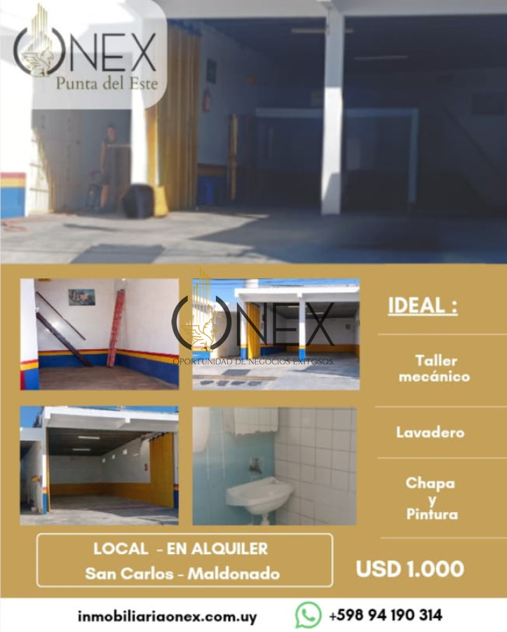 Local Comercial ID.4315 - Local Comercial en Alquiler - San Carlos, Maldonado