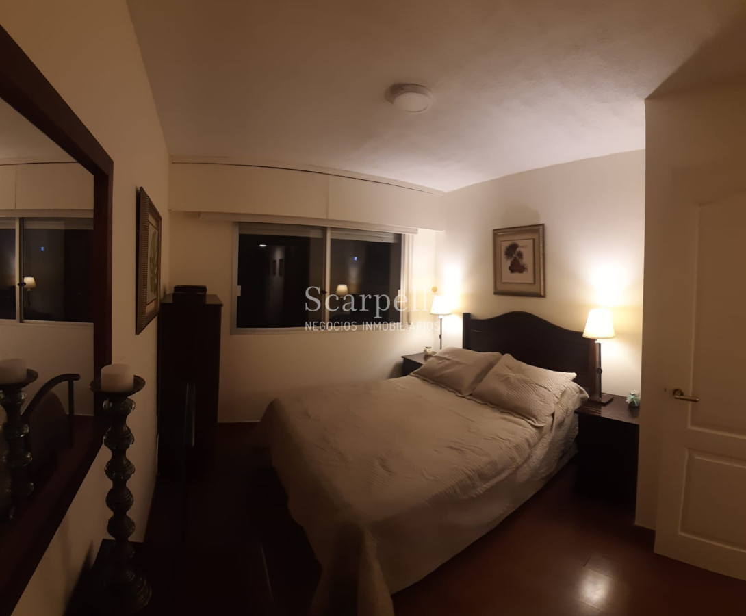 Apartamento ID.12838 - Alquiler Apartamento Rambla Pocitos piso alto equipado 1 dormitorio con garage