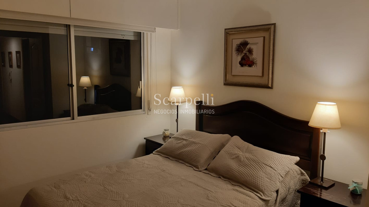 Apartamento ID.12838 - Alquiler Apartamento Rambla Pocitos piso alto equipado 1 dormitorio con garage