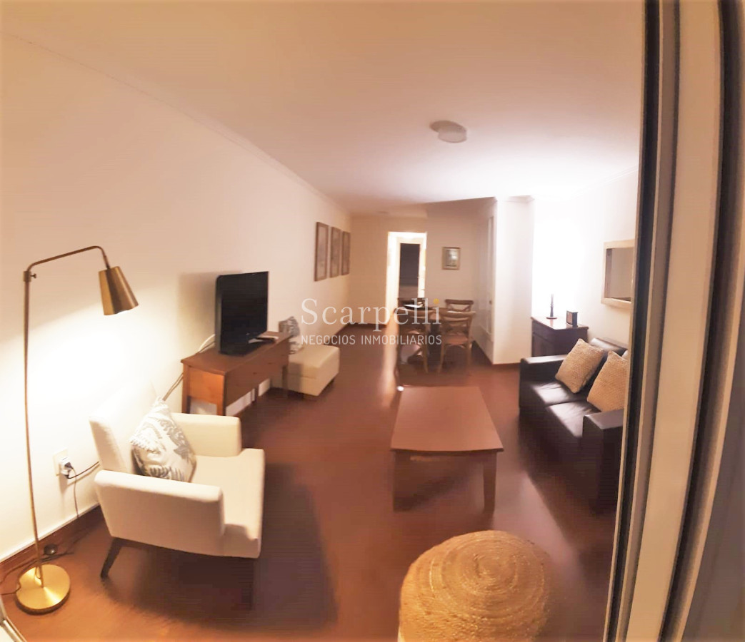 Apartamento ID.12838 - Alquiler Apartamento Rambla Pocitos piso alto equipado 1 dormitorio con garage