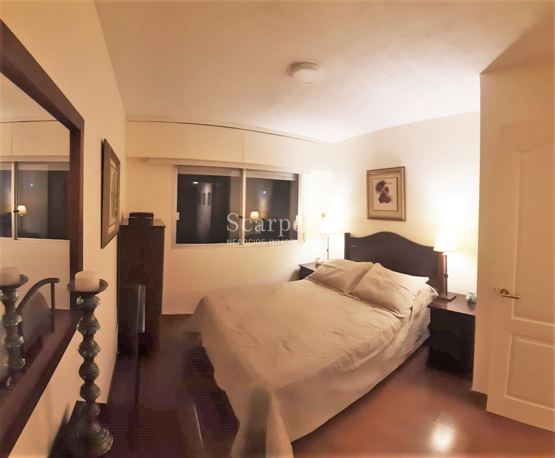 Apartamento ID.12838 - Alquiler Apartamento Rambla Pocitos piso alto equipado 1 dormitorio con garage