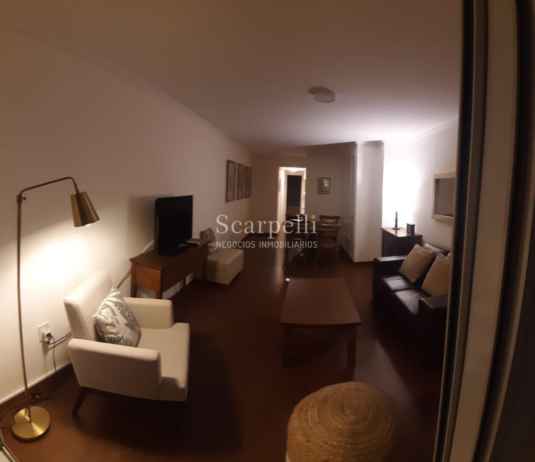 Apartamento ID.12838 - Alquiler Apartamento Rambla Pocitos piso alto equipado 1 dormitorio con garage