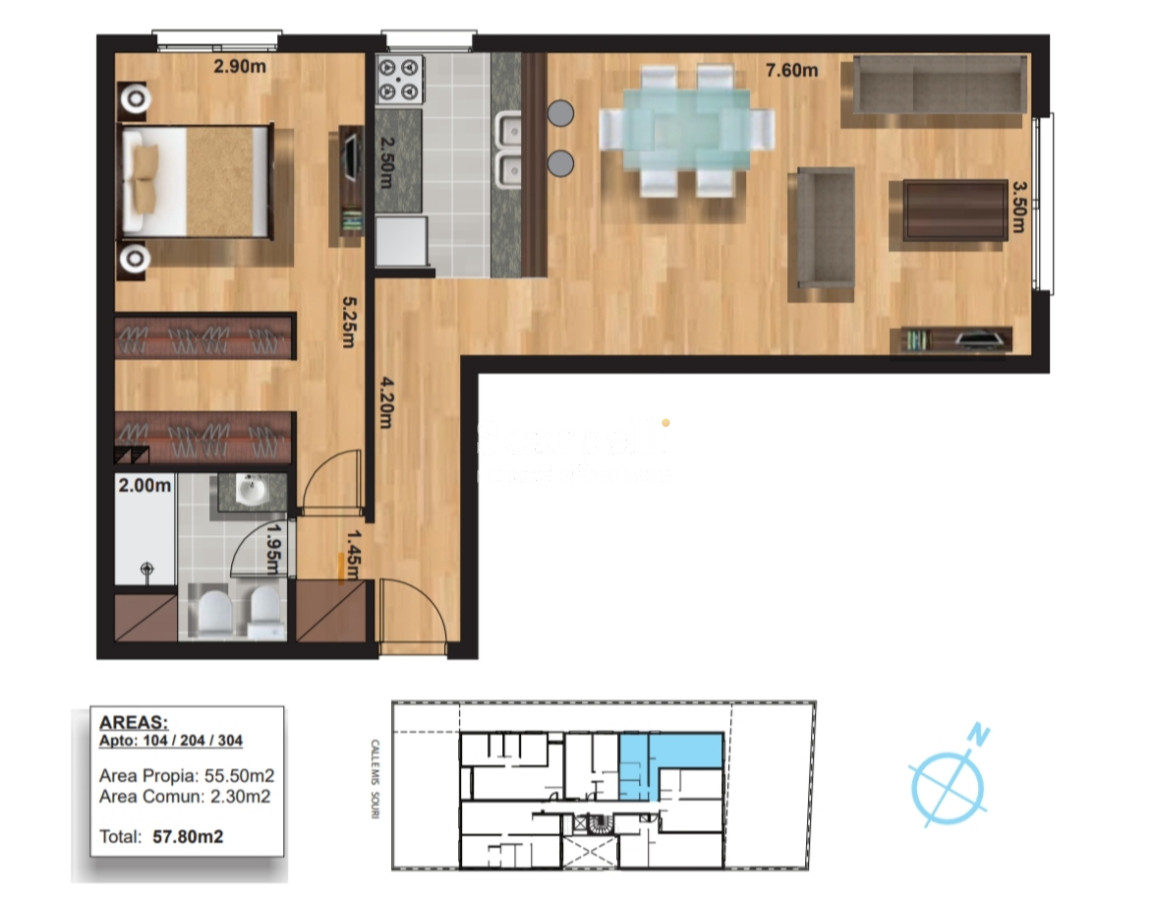 Apartamento ID.13331 - Apartamento 1 dormitorio en Edificio Latius Malvín a pasos de Rambla