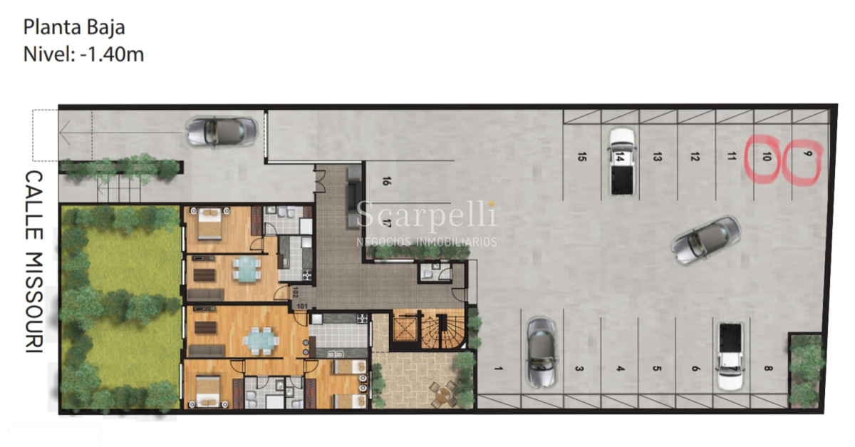 Apartamento ID.13331 - Apartamento 1 dormitorio en Edificio Latius Malvín a pasos de Rambla