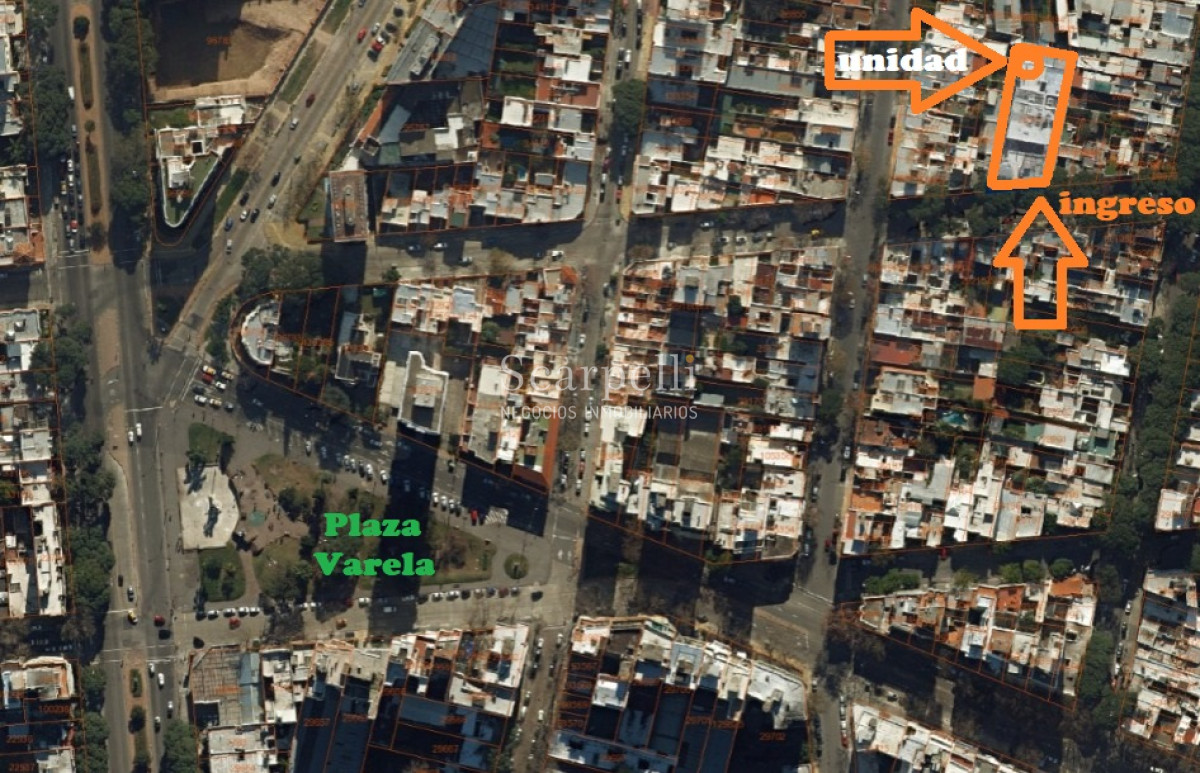 Apartamento ID.14965 - Alquiler Pocitos Apartamento Contrafrente  2 dormitorios Proximo Plaza Varela estufa leña patio