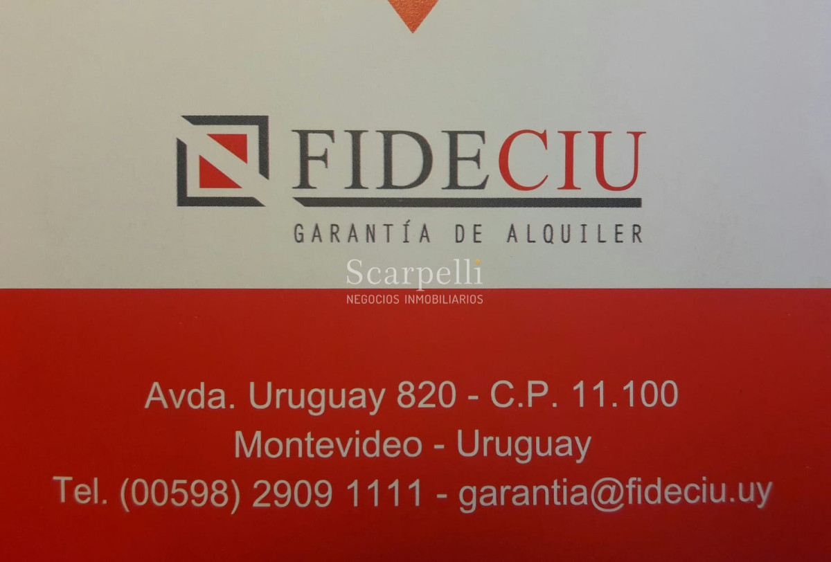 Apartamento ID.14965 - Alquiler Pocitos Apartamento Contrafrente  2 dormitorios Proximo Plaza Varela estufa leña patio