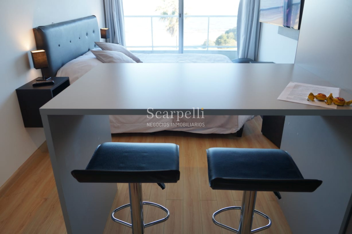 Apartamento ID.15885 - Destacado Monoambiente en Rambla  de Malvín totalmente equipado con estupenda terraza y la mejor vista pronto para disfrutar