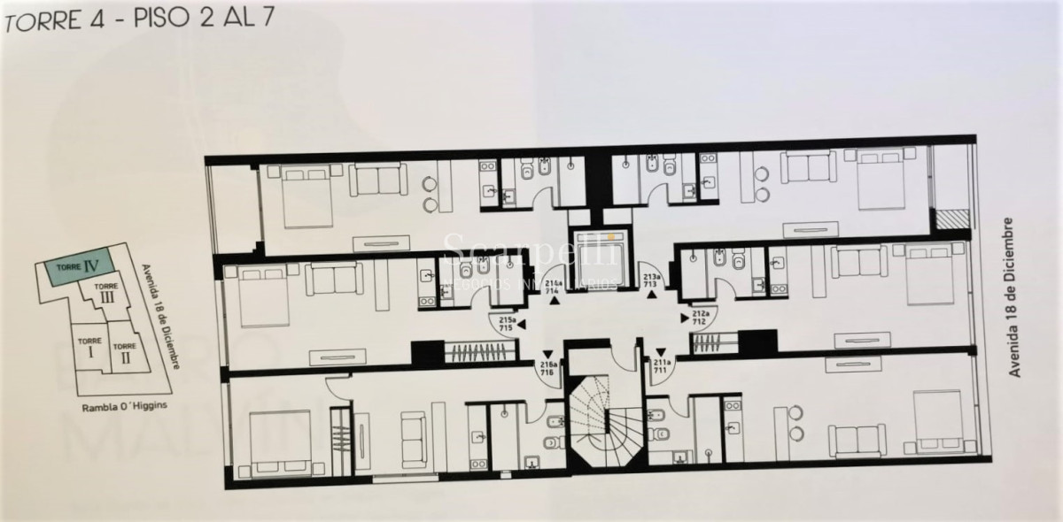 Apartamento ID.16614 - A estrenar apartamento Torre Arenas frente a Playa Malvín a mts. del Centro Comercial Orinoco.-